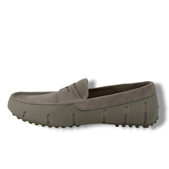 Swims Lux Driver Penny Loafer Shoes in Mist Men'ns Size 8 Suede Slip On Comfort - Picture 3 of 8
